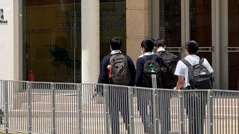 香港插班学生背影 香港插班学生背影